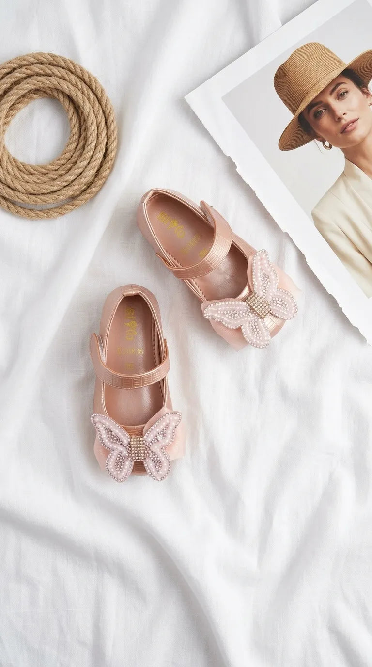 Girls Pink Formal Pumps KD8386