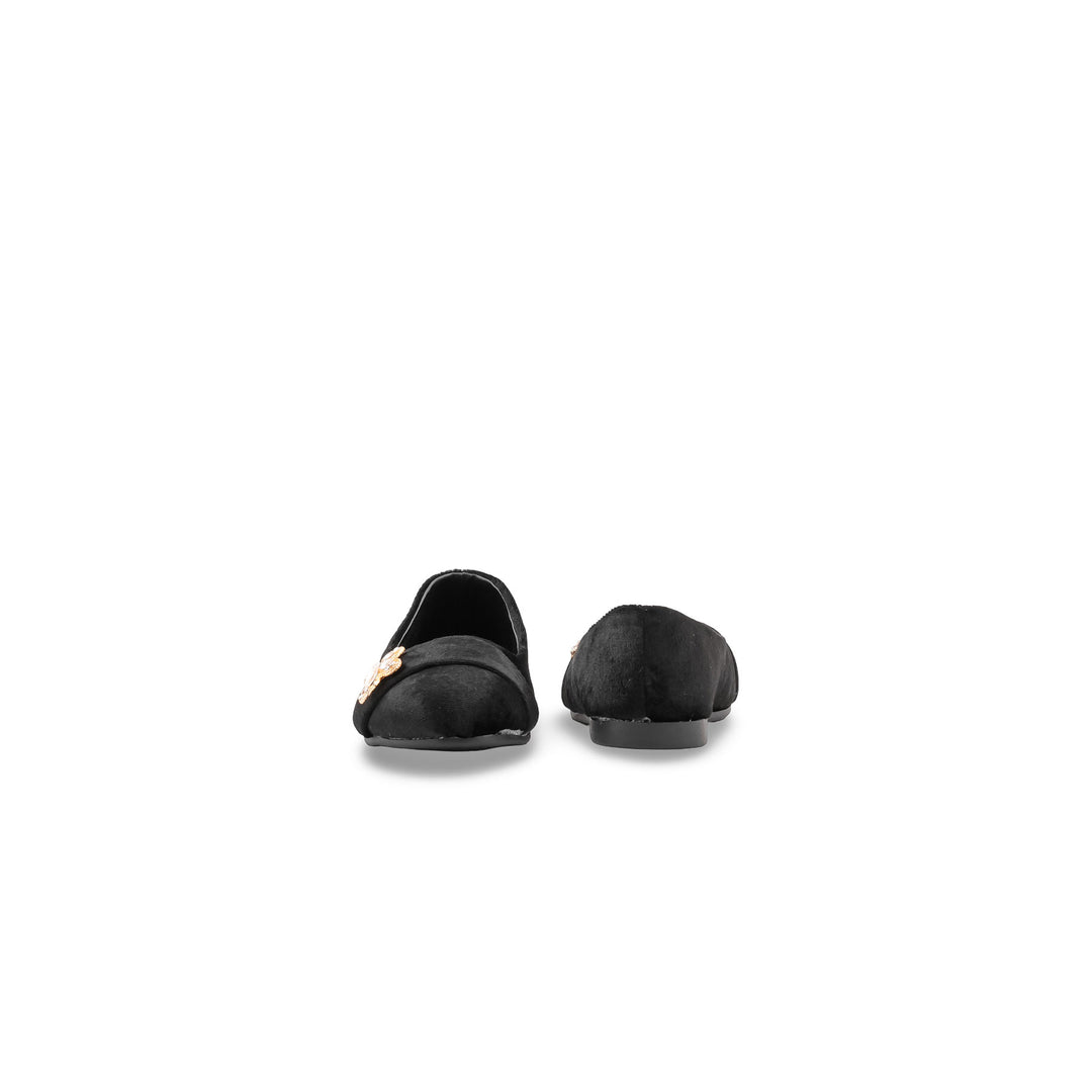 Girls Black Formal Pumps KD8407