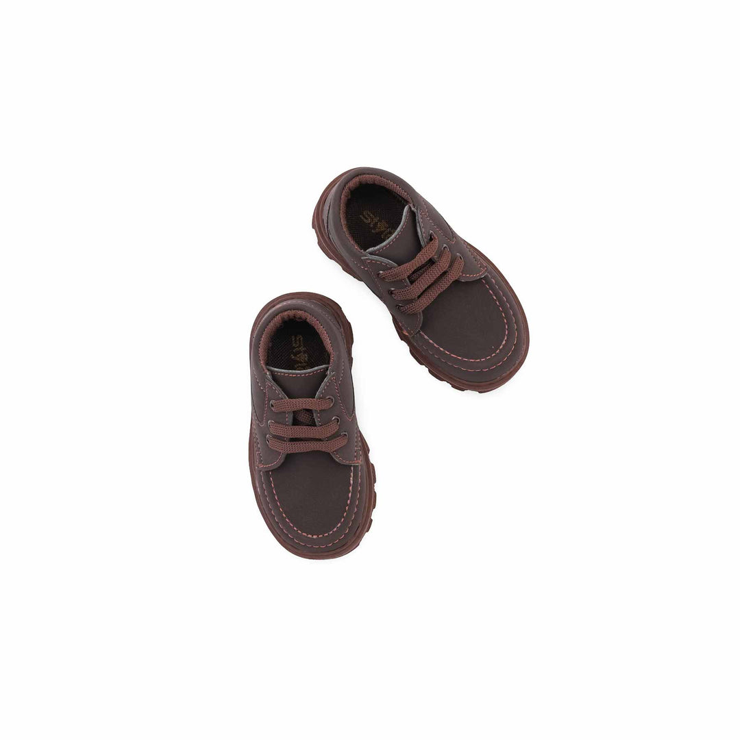 Boys Coffee Formal Long Shoes KD8417