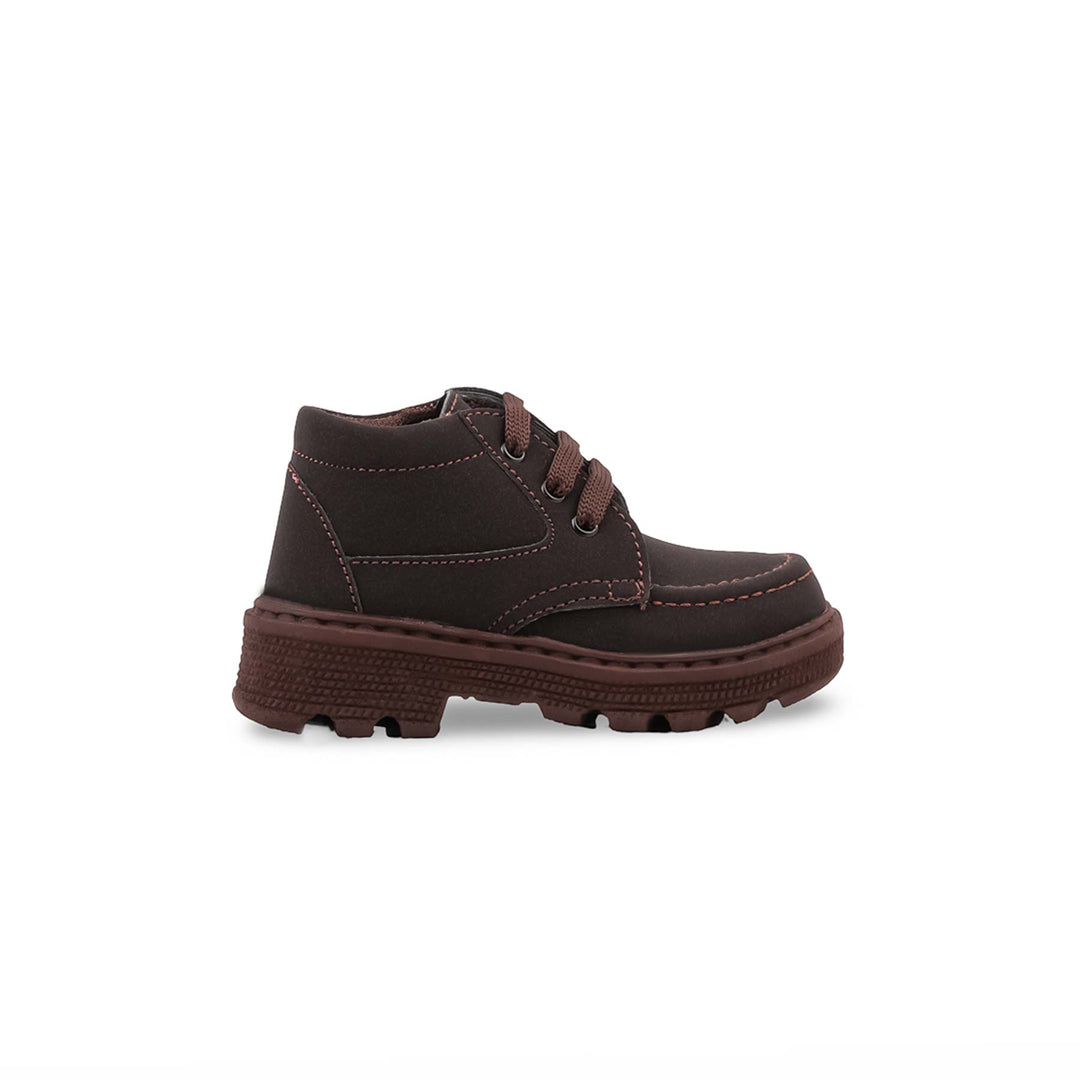Boys Coffee Formal Long Shoes KD8417