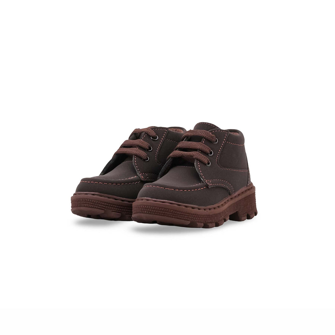 Boys Coffee Formal Long Shoes KD8417