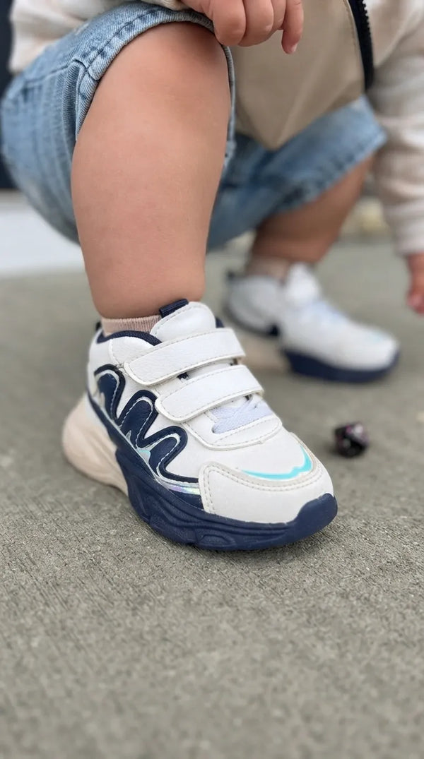 Boys White Casual Jogger KD8430