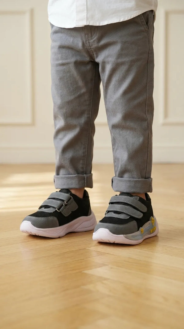 Boys Grey Casual Booties KD8443