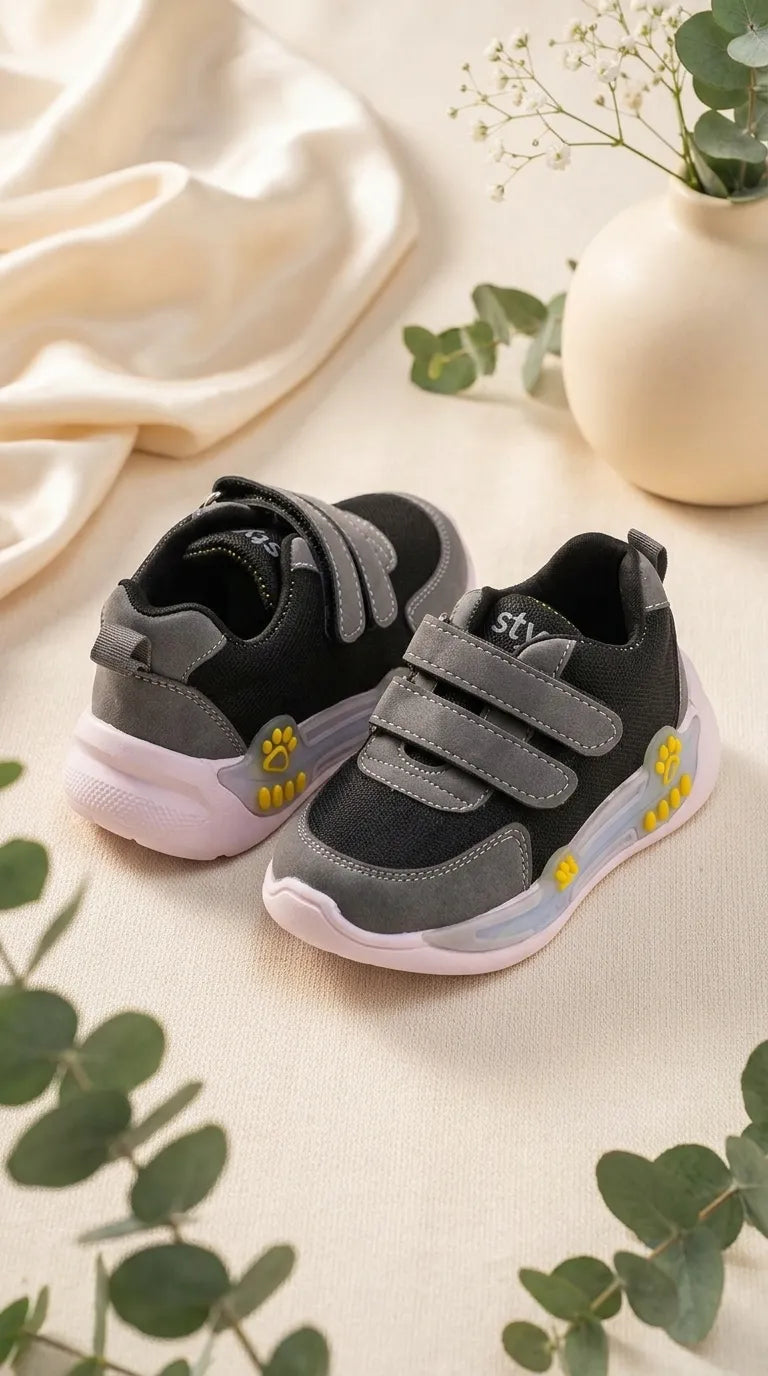 Boys Grey Casual Booties KD8443