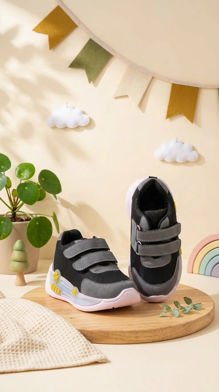 Boys Grey Casual Booties KD8443