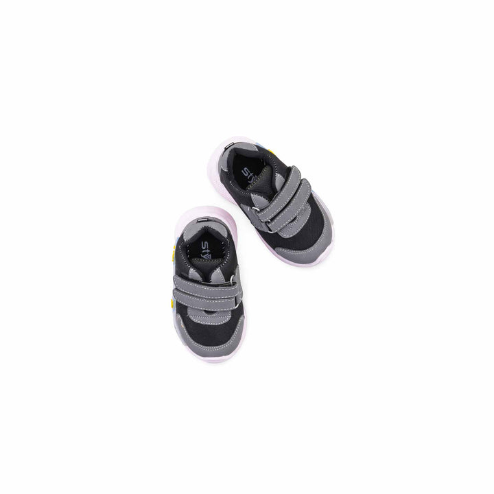 Boys Grey Casual Booties KD8443