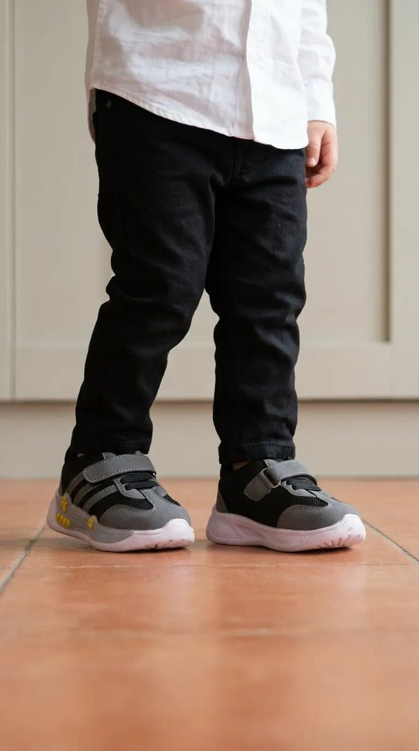 Boys Grey Casual Booties KD8444