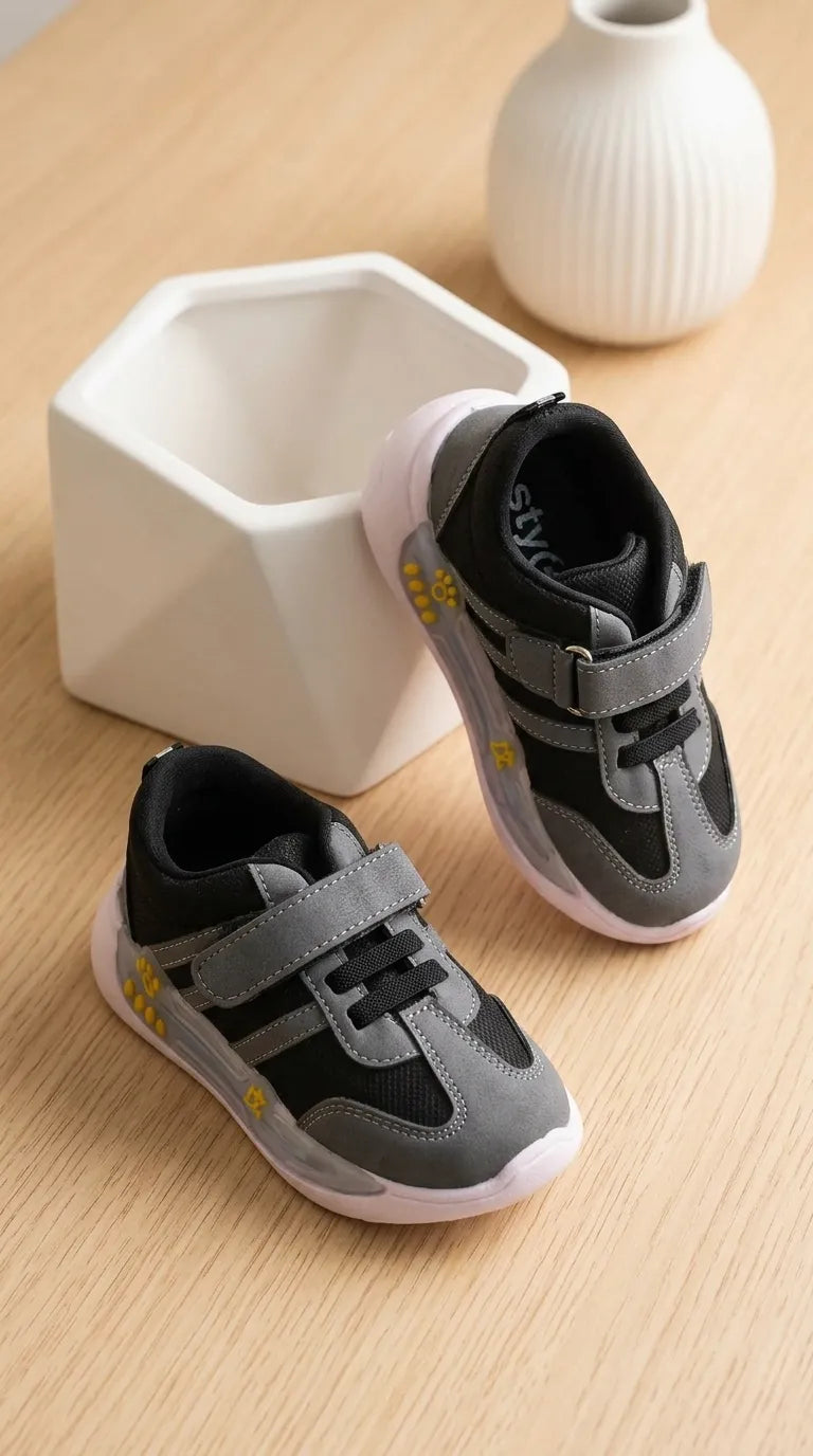 Boys Grey Casual Booties KD8444