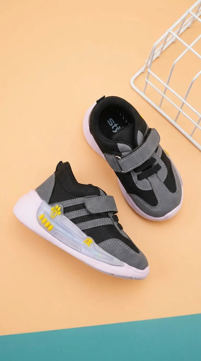 Boys Grey Casual Booties KD8444