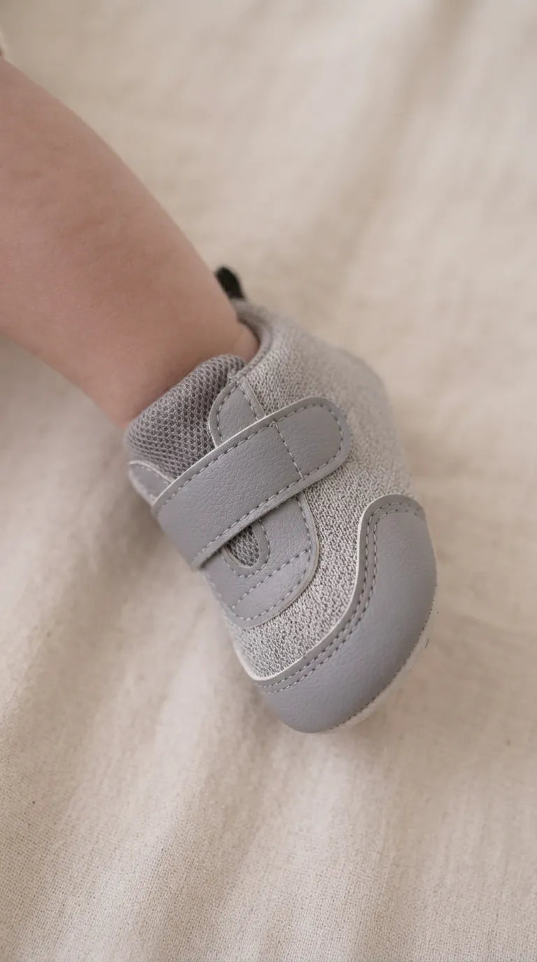 Babies Grey Casual Booties KD8445