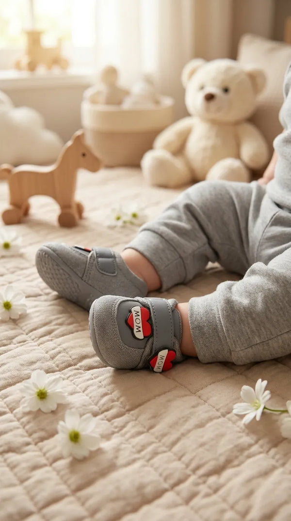 Boys Grey Babies Booties KD8447