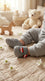 Boys Grey Babies Booties KD8447
