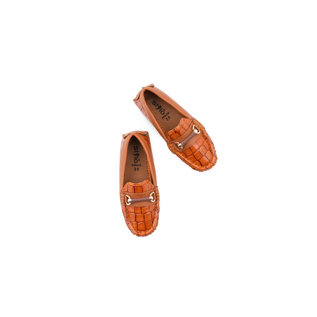 Boys Mustard Formal Moccasin KD8450