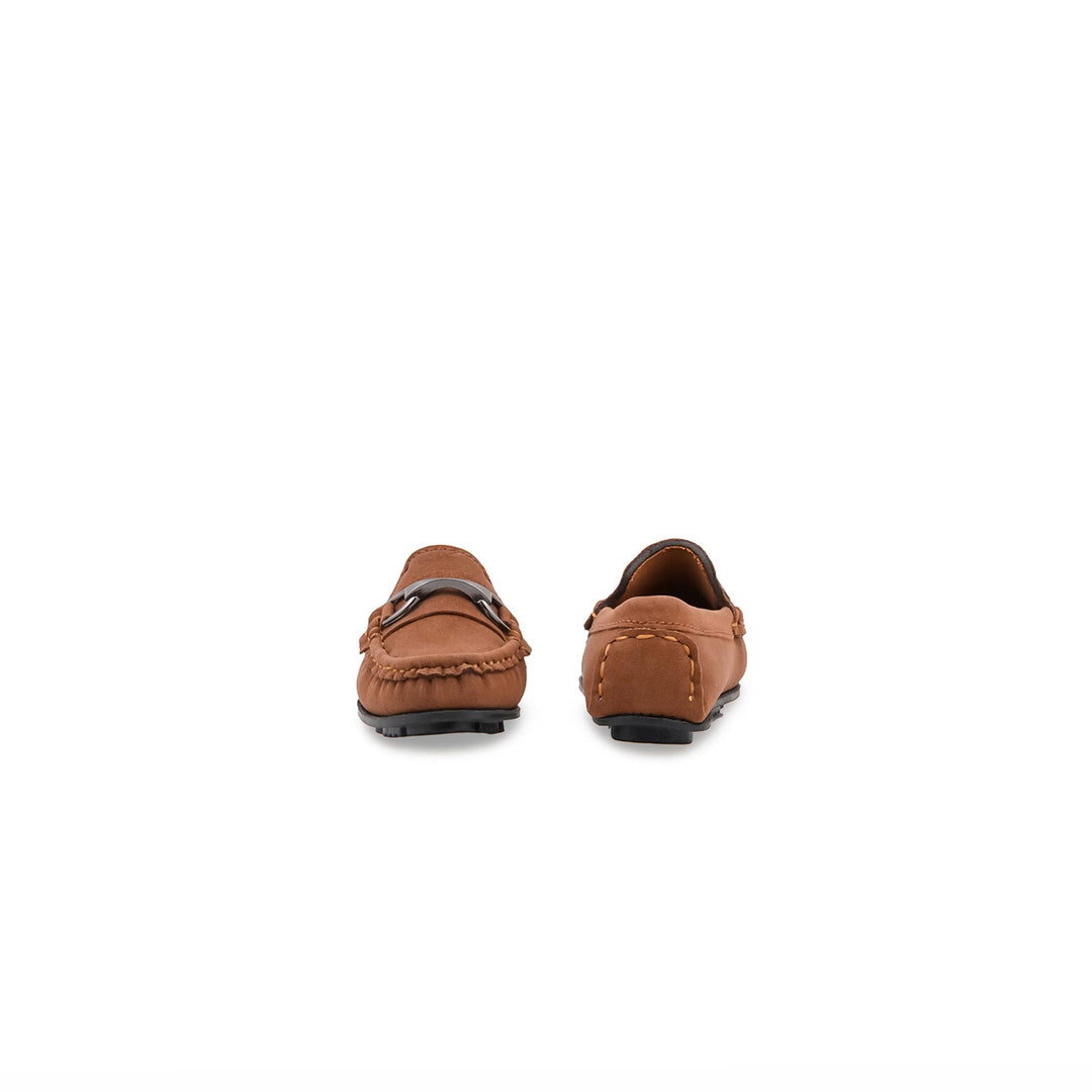 Boys Tan Formal Moccassin KD8451