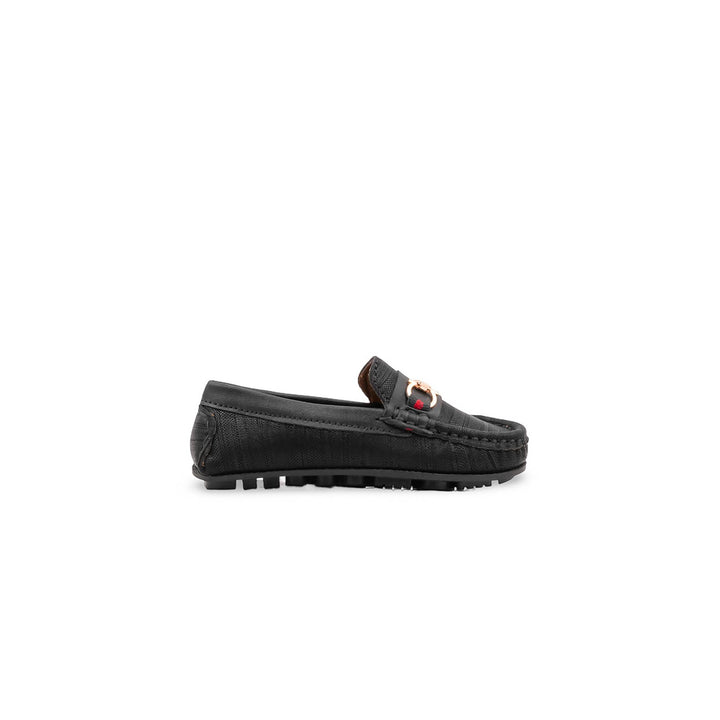 Boys Black Formal Moccasin KD8453