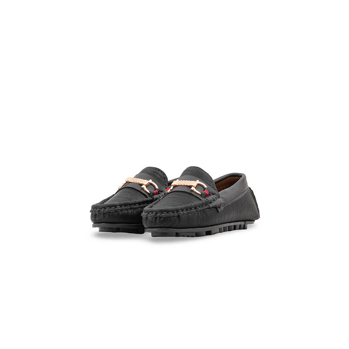 Boys Black Formal Moccasin KD8453