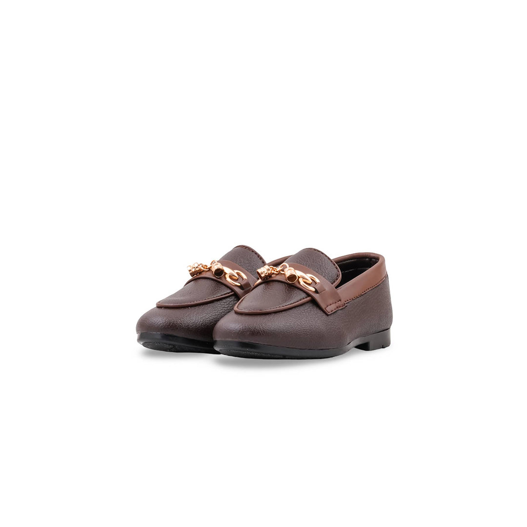 Boys Coffee Formal Shoes KD8454