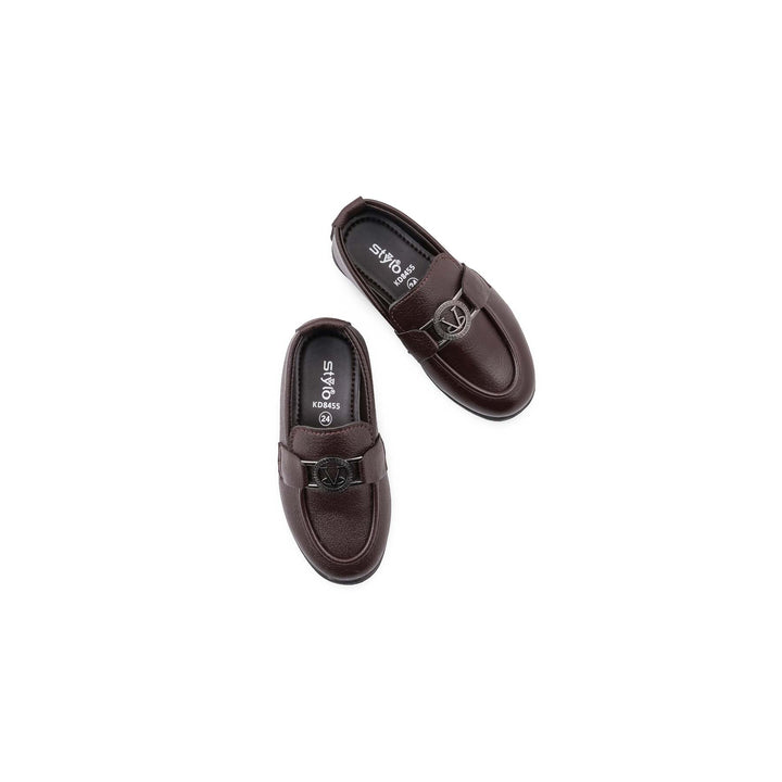 Boys Coffee Formal Shoes KD8455
