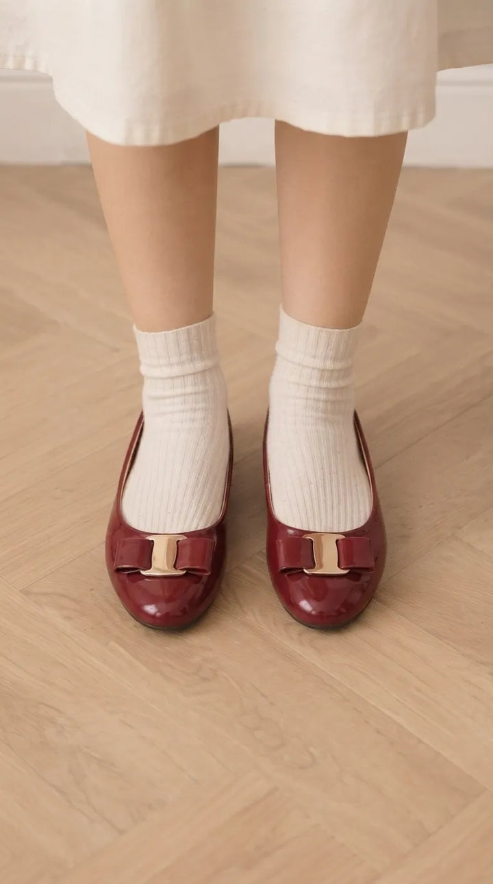Girls Red Formal Pumps KD8472