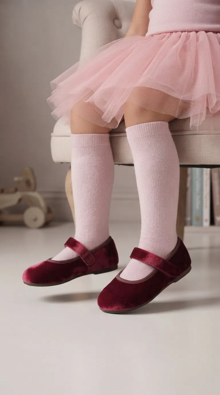 Girls Maroon Casual Pumps KD8484