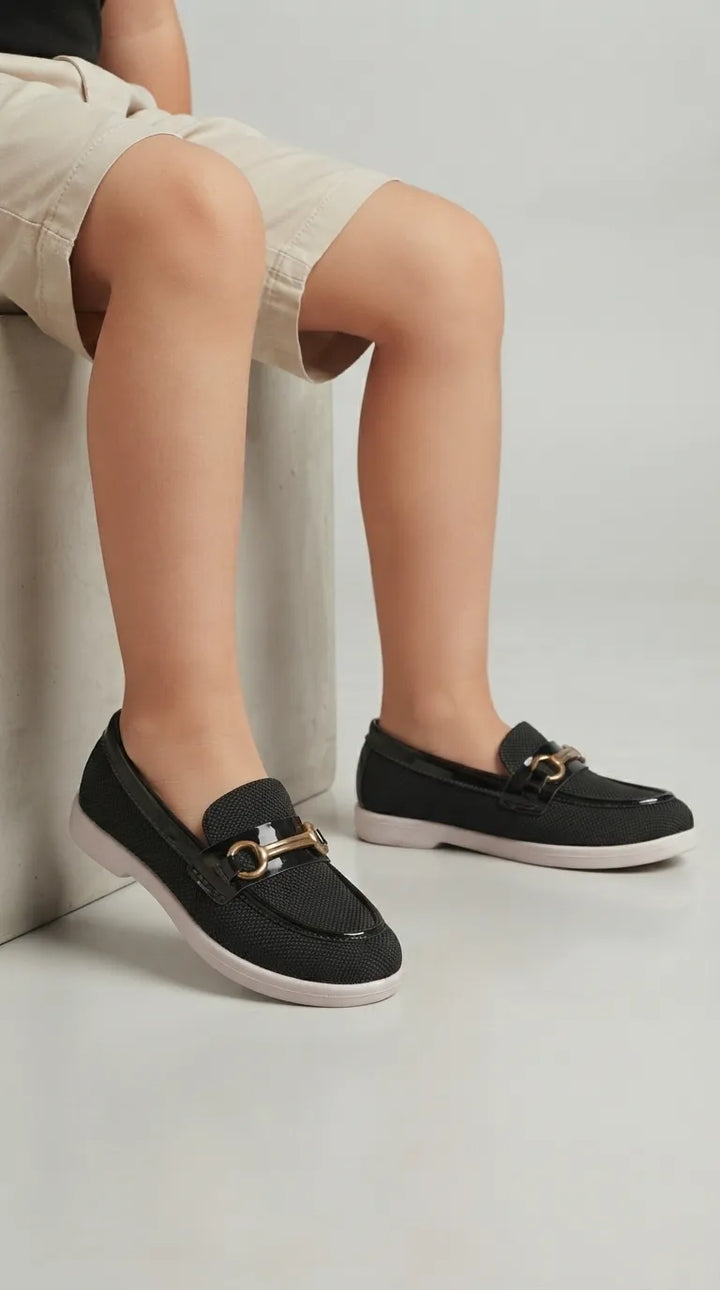 Boys Black Formal Shoes KD8489