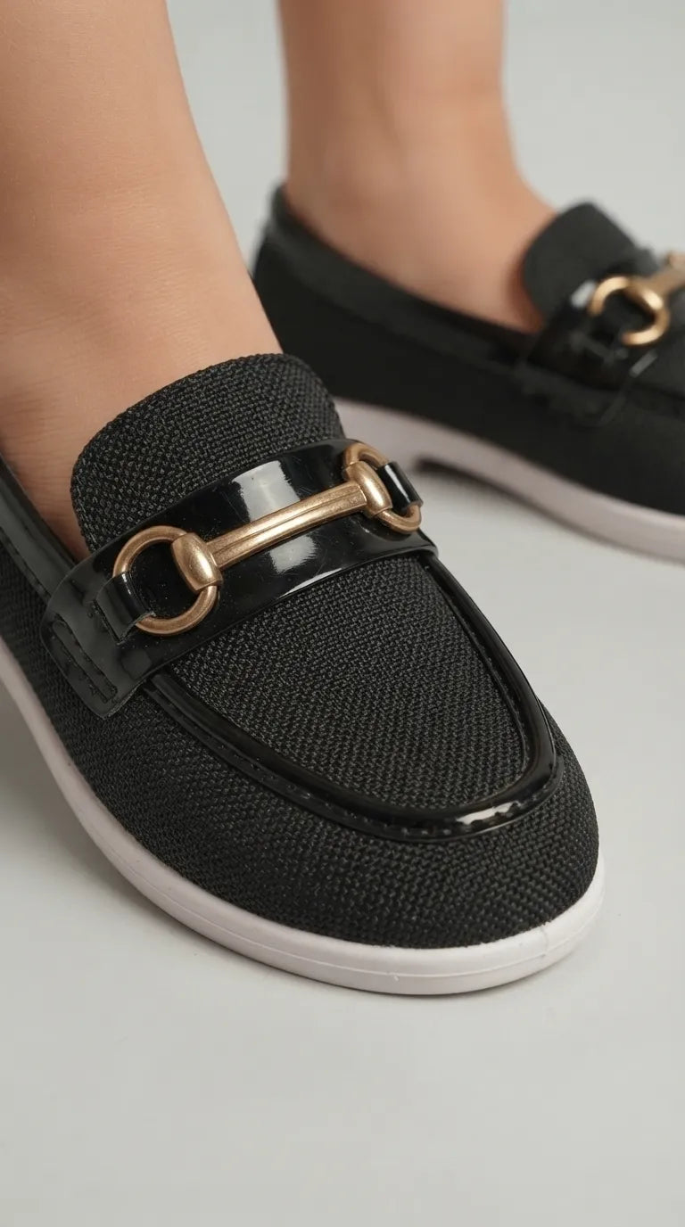 Boys Black Formal Shoes KD8489
