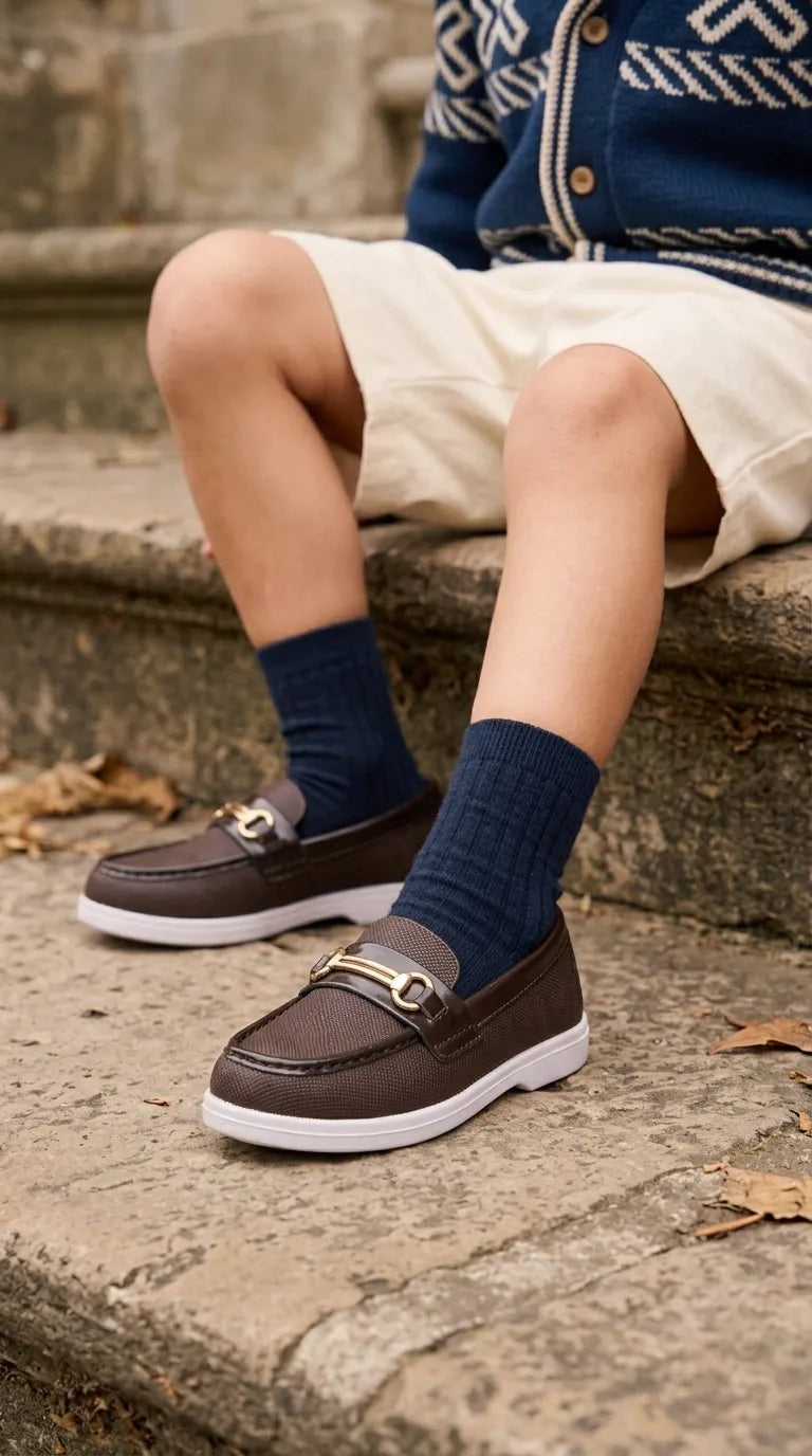 Boys Coffee Formal Shoes KD8489