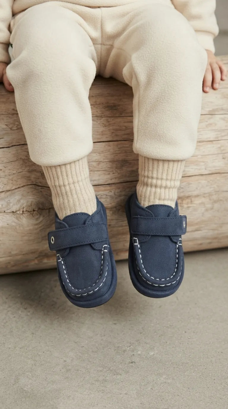 Babies Navy Casual Booties KD8507