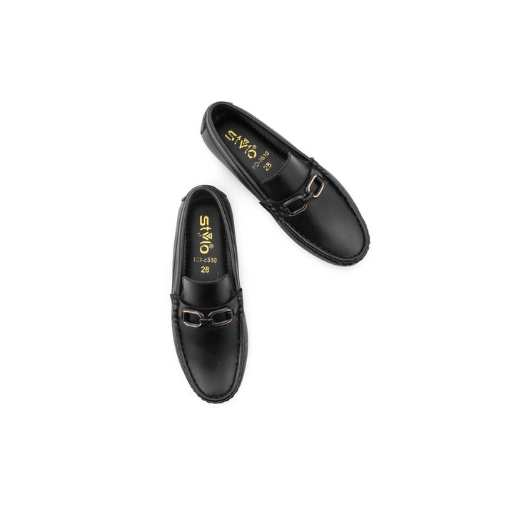Boys Black Formal Moccasin KD8510
