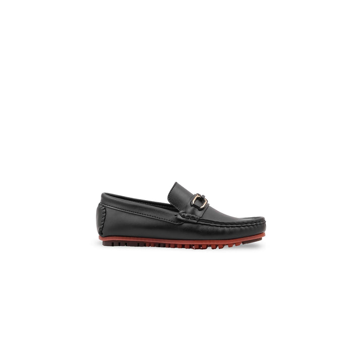 Boys Black Formal Moccasin KD8510