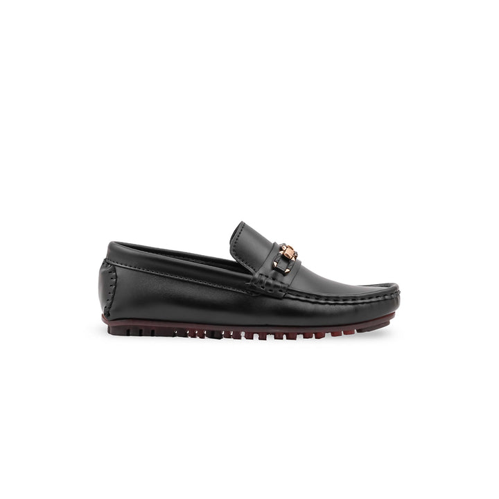 Boys Black Formal Moccasin KD8513
