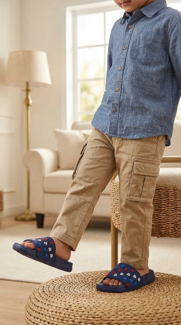 Boys Navy Casual Flip Flop KD8522