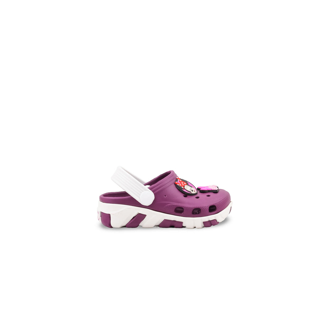 Girls Purple Casual Flip Flop KD8528