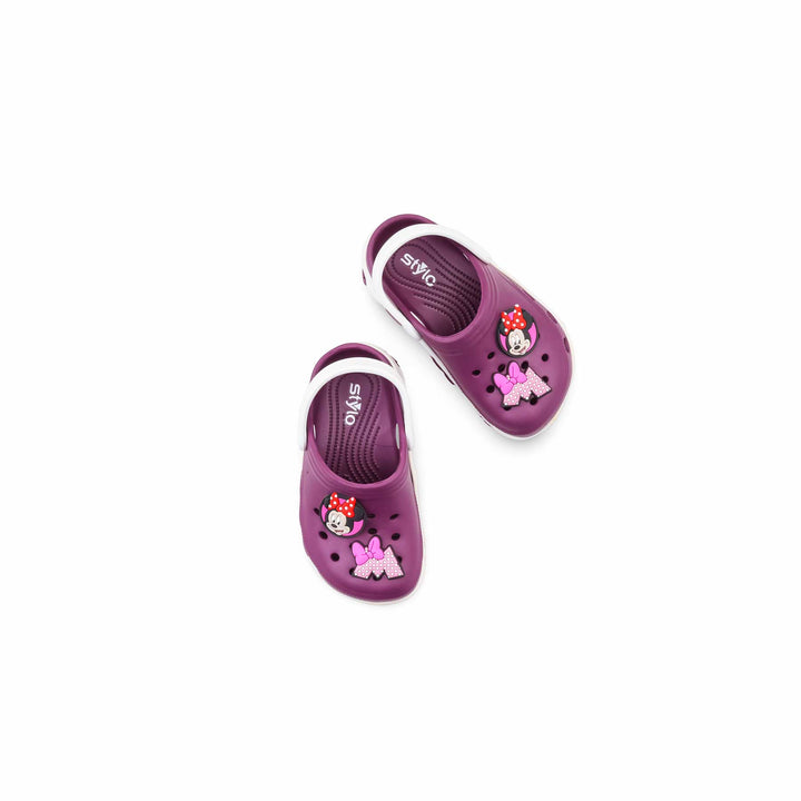 Girls Purple Casual Flip Flop KD8528