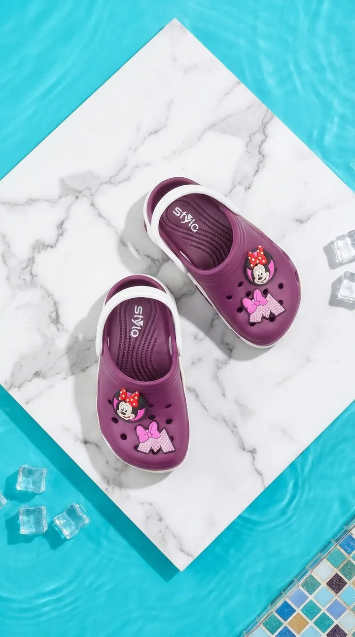 Girls Purple Casual Flip Flop KD8528