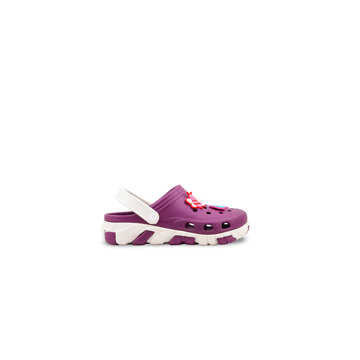 Girls Purple Casual Flip Flop KD8532