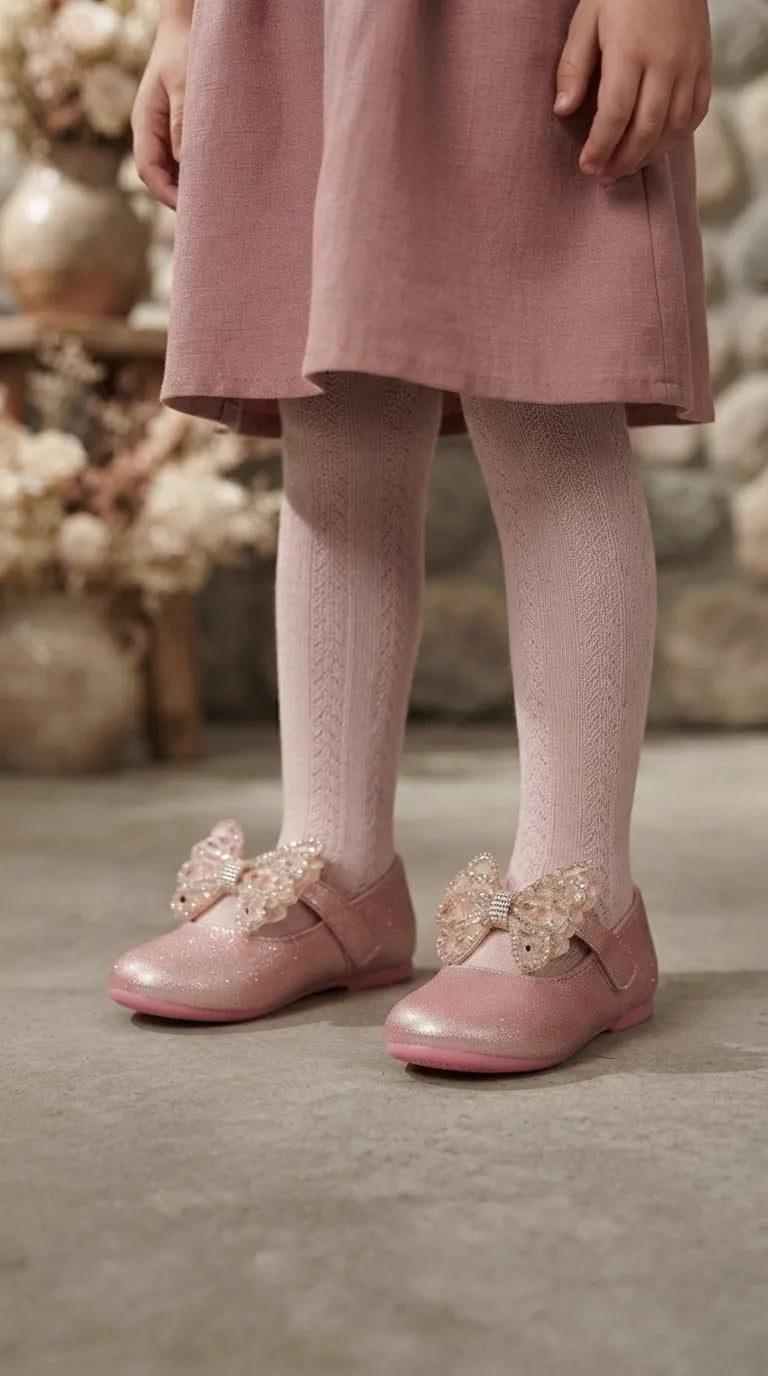 Girls Pink Fancy Pumps KD8544