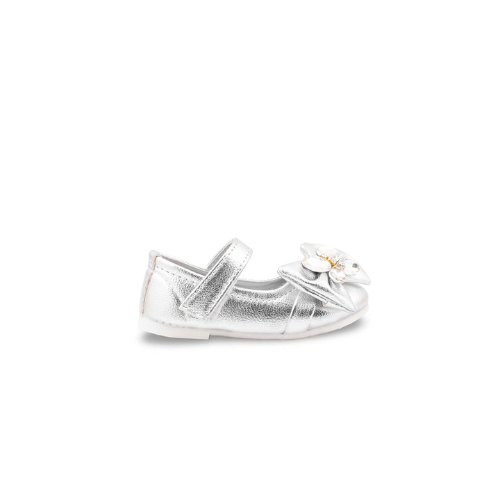 Girls Silver Fancy Pumps KD8547