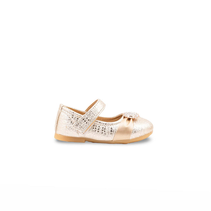 Girls Golden Fancy Pumps KD8548