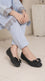 Girls Black Casual Pumps KD8554