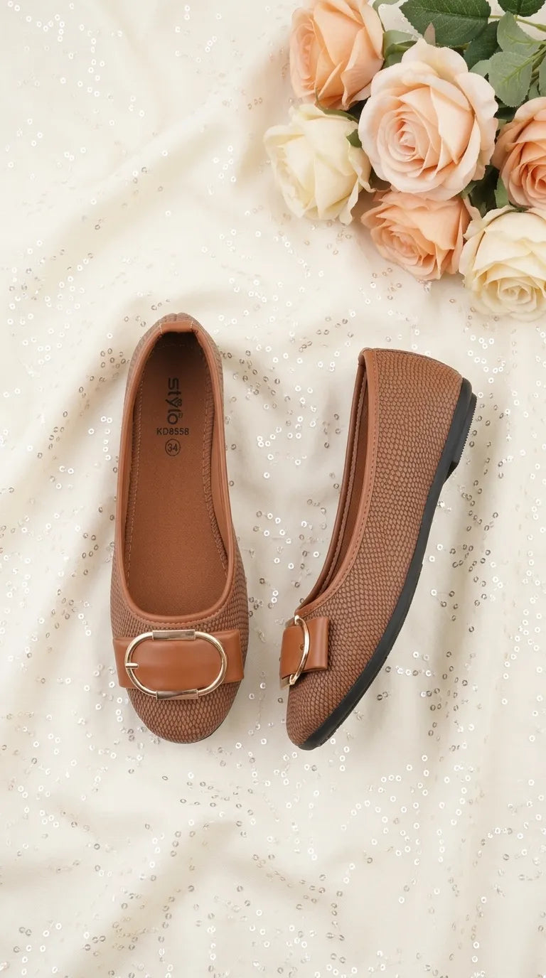 Girls Mustard Casual Pumps KD8558