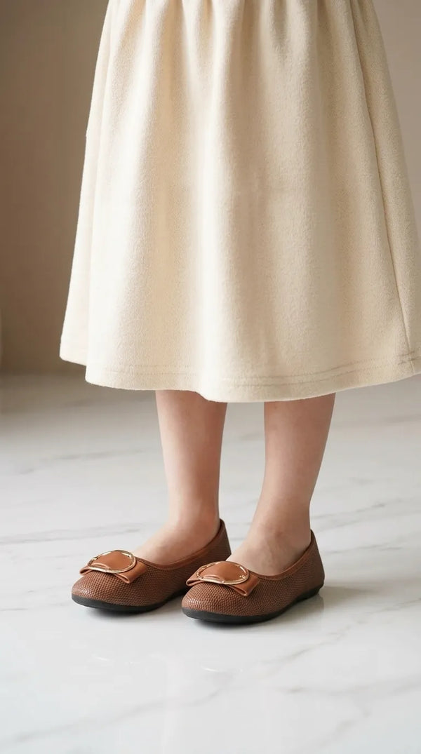 Girls Mustard Casual Pumps KD8558