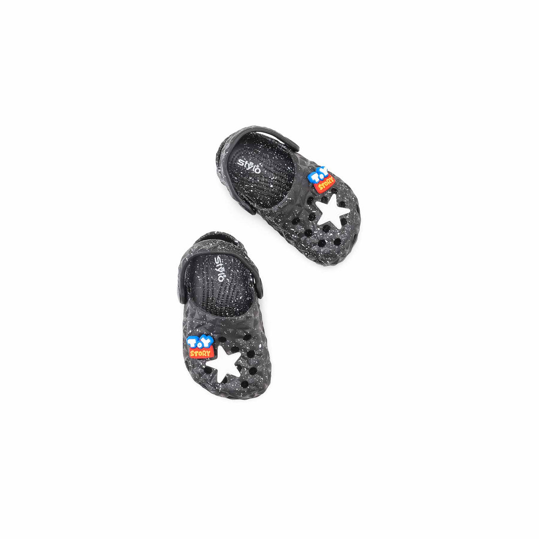 Boys Black Casual Flip Flop KD8587