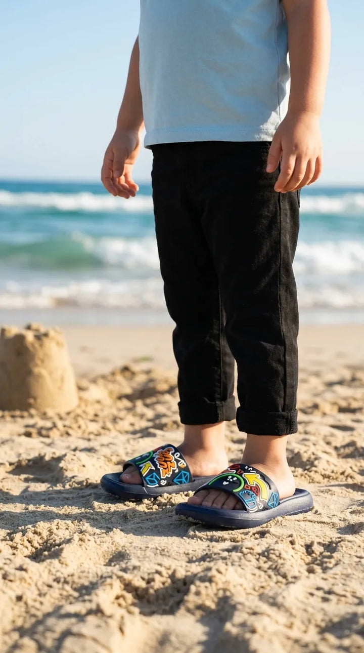 Boys Navy Casual Flip Flop KD8594