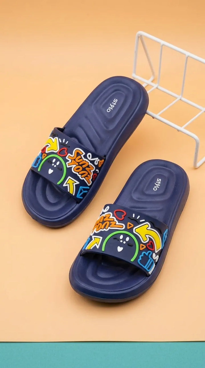 Boys Navy Casual Flip Flop KD8594