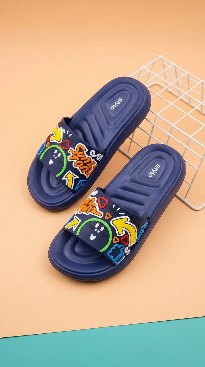 Boys Navy Casual Flip Flop KD8595