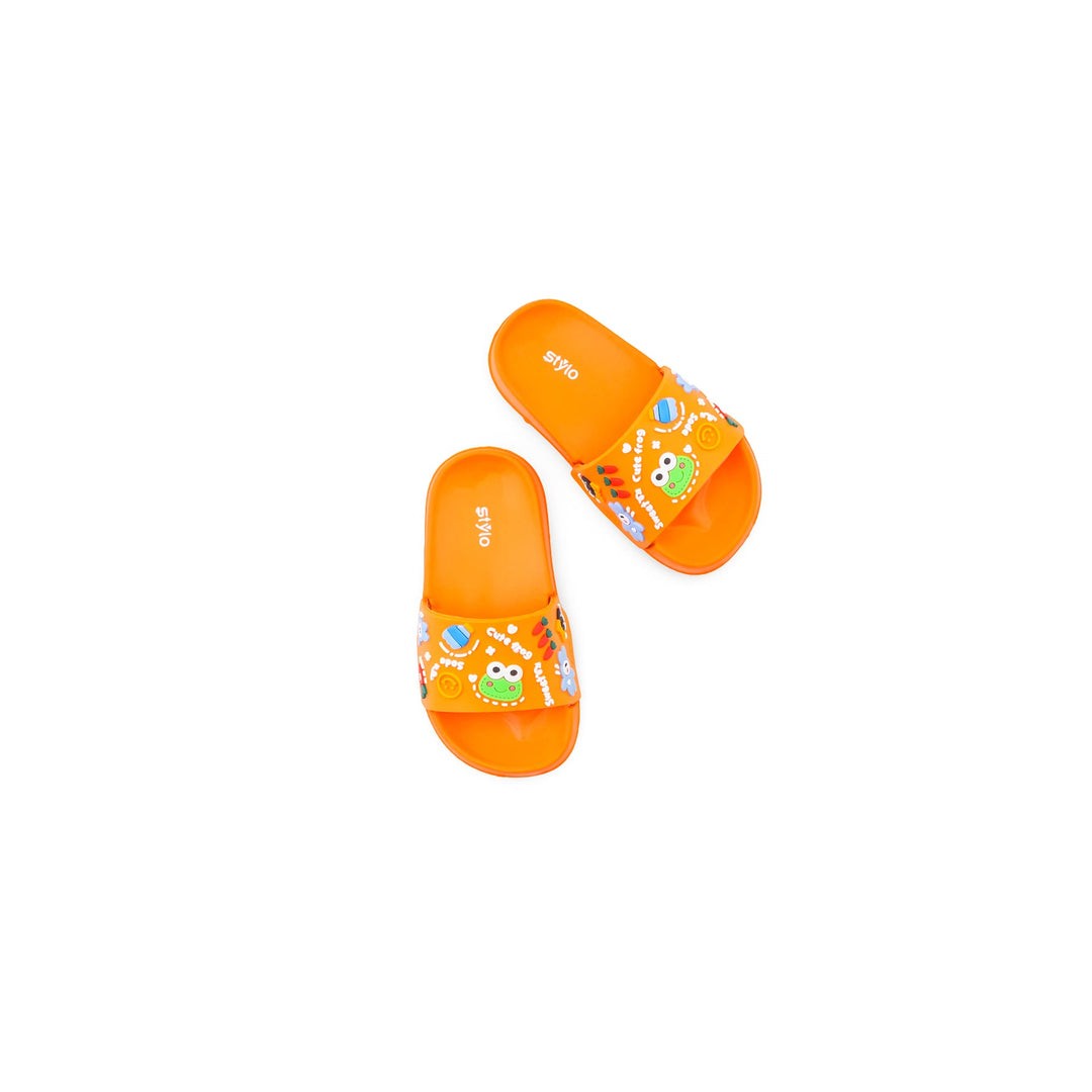 Boys Orange Casual Flip Flop KD8602