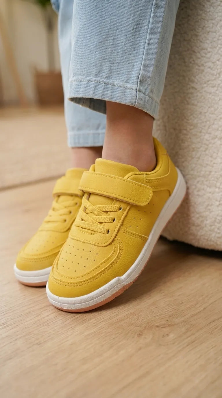Girls Yellow Casual Jogger KD8607