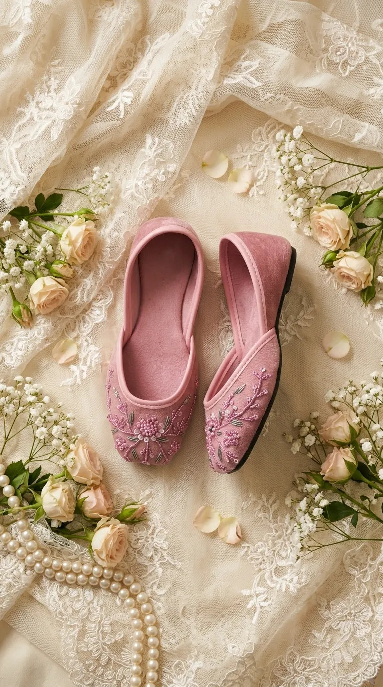 Girls Pink Fancy Khussa KD8644