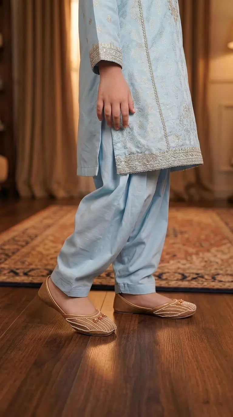 Girls Golden Fancy Khussa KD8646